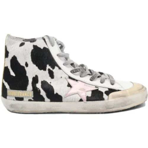 Cow and Rose Star Sneakers , female, Sizes: 6 UK - Golden Goose - Modalova