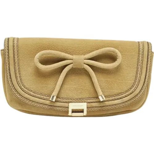 Pre-owned Clutches, female, , Size: ONE SIZE Pre-owned Leather clutches - Burberry Vintage - Modalova