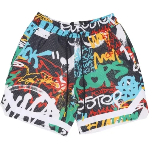 Graffiti Streetwear Basketball Shorts für Männer , Herren, Größe: XL - Puma - Modalova
