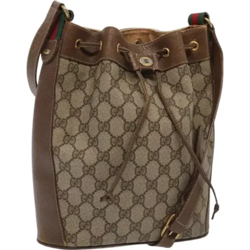 Pre-owned Bucket Bags, female, , Size: ONE SIZE Pre-owned Leather gucci-bags - Gucci Vintage - Modalova