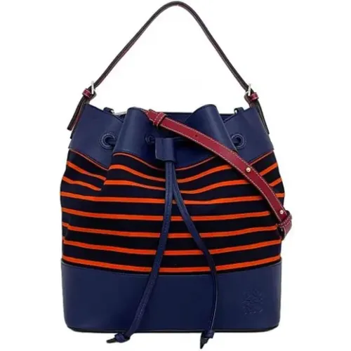 Pre-owned Bucket Bags, female, , Size: ONE SIZE Pre-owned Fabric shoulder-bags - Loewe Pre-owned - Modalova