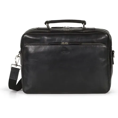 Laptop Bags & Cases, male, , Size: ONE SIZE Briefcase Bag Damien - Howard London - Modalova