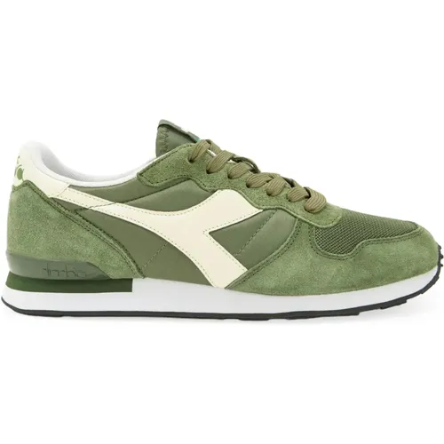 Sneakers, male, , Size: 9 US Leather Sporty Sneakers - Diadora - Modalova