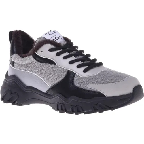 Trainers in grey eco-leather , female, Sizes: 5 UK, 3 UK, 6 UK, 8 UK, 4 UK, 7 UK - Baldinini - Modalova