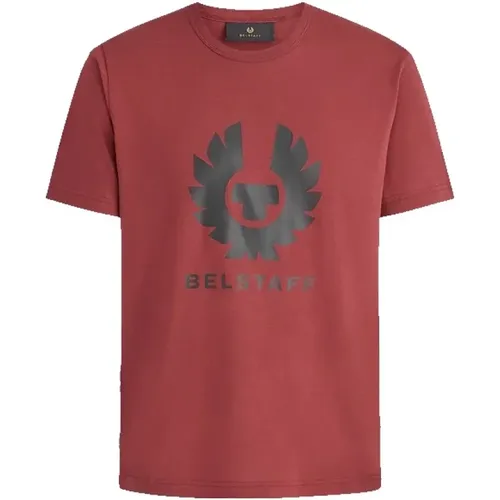 Phoenix Graphic T-Shirt in Lava , male, Sizes: 2XL, XL, M, L - Belstaff - Modalova