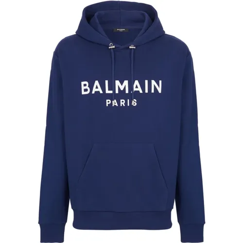 Paris Kapuzensweatshirt , Herren, Größe: L - Balmain - Modalova