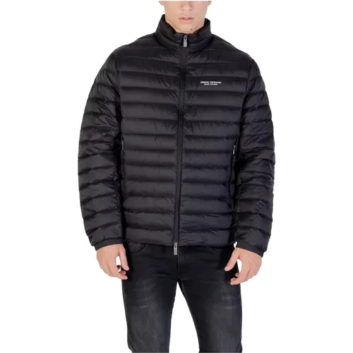 Winter Jackets, male, , Size: M Quilted Down Jacket for Men - Armani Exchange - Modalova