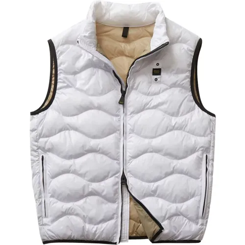 Sleeveless Jacket Mens Synthetic , male, Sizes: S, L, XL - Blauer - Modalova