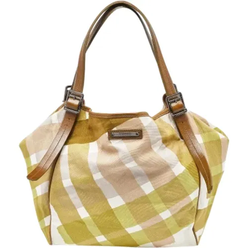 Pre-owned Canvas totes , female, Sizes: ONE SIZE - Burberry Vintage - Modalova