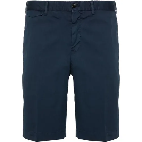 Cotton Bermuda Shorts Zip Closure , male, Sizes: L, M, XL, S - PT Torino - Modalova
