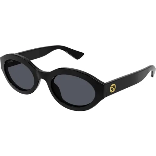 Grey Sunglasses Gg1579S 001 , female, Sizes: 53 MM - Gucci - Modalova