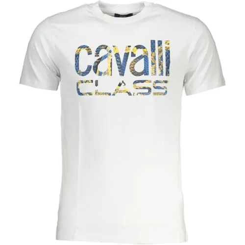 Druck Logo Rundhals T-Shirt - Cavalli Class - Modalova