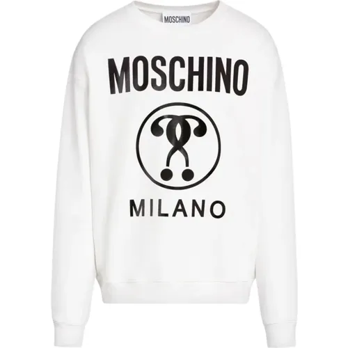 Sweatshirts, male, , Size: L Cotton Stylish Sweatshirt - Moschino - Modalova