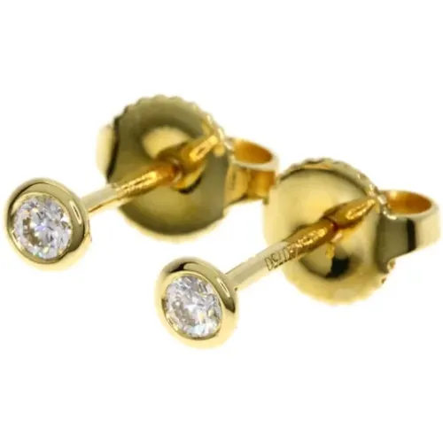 Pre-owned Jewellery, female, , Size: ONE SIZE Pre-owned Gold earrings - Tiffany & Co. Pre-owned - Modalova