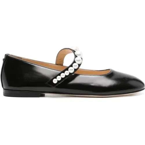 Ballerina Shoes with Faux Pearls , female, Sizes: 4 1/2 UK, 5 1/2 UK, 3 UK, 7 UK, 6 UK, 3 1/2 UK - Mach & Mach - Modalova