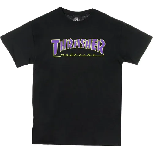 Purple Tee Short Sleeve Crew Neck , unisex, Sizes: XL, L - Thrasher - Modalova