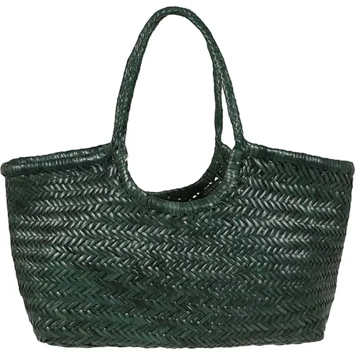 Handbags, female, , Size: ONE SIZE Woven Basket Style Calfskin Bag - Dragon Diffusion - Modalova