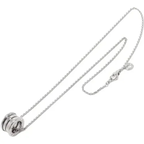 Pre-owned White Gold necklaces , female, Sizes: ONE SIZE - Bvlgari Vintage - Modalova