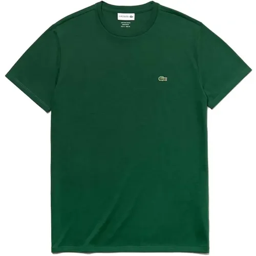 Grünes Logo T-Shirt Lacoste - Lacoste - Modalova