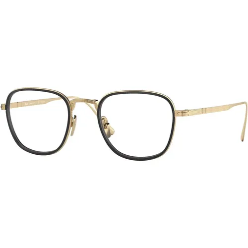 Glasses, female, , Size: 47 MM Gold Eyewear Frames - Persol - Modalova