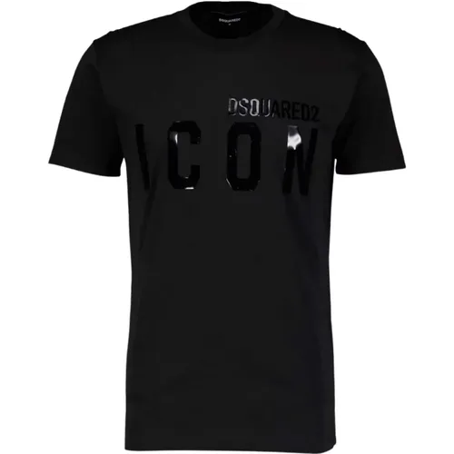 Shiny Logo Tee Shirt , male, Sizes: 2XL - Dsquared2 - Modalova