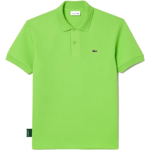 Klassisches Piqué Polo in Grün , Herren, Größe: M - Lacoste - Modalova