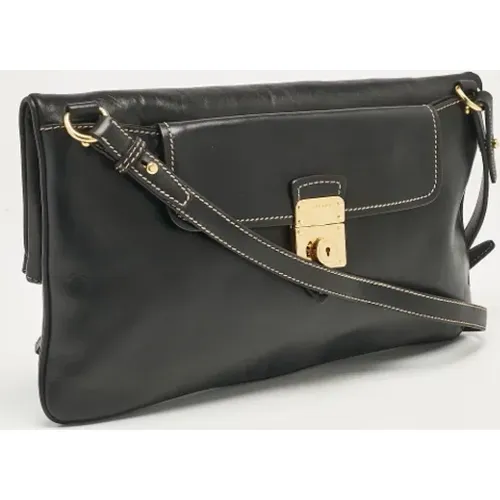 Pre-owned Cross Body Bags, female, , Size: ONE SIZE Pre-owned Leather shoulder-bags - Miu Miu Pre-owned - Modalova