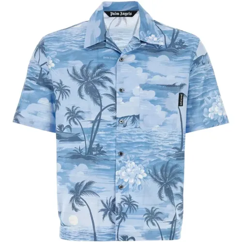 Short Sleeve Shirts , Herren, Größe: M - Palm Angels - Modalova