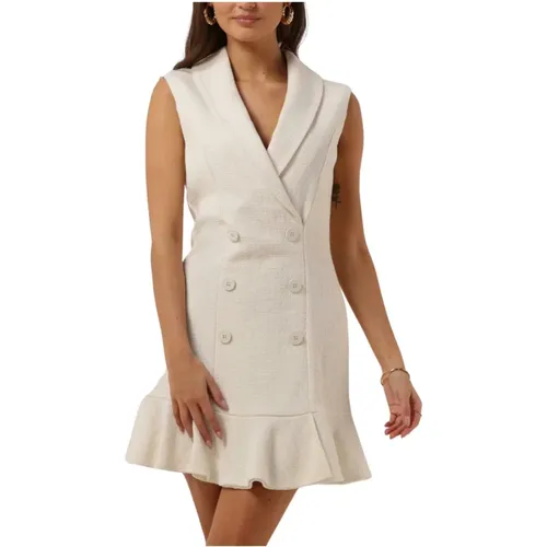 Ecru Mini Kleid Gpp23256ve , Damen, Größe: 2XS - Silvian Heach - Modalova