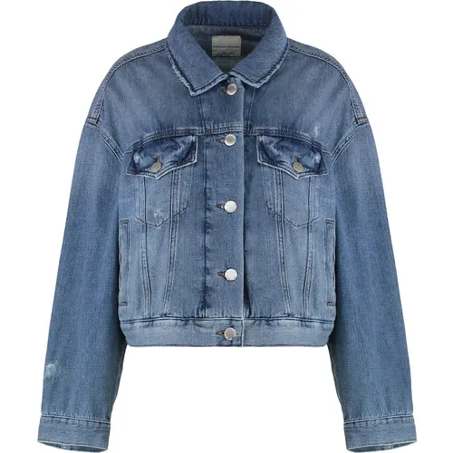 Denim Jackets, female, , Size: S Garbone Denim Jacket - pinko - Modalova