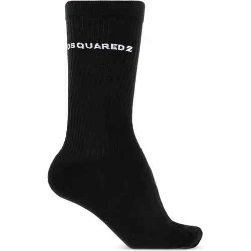 Socks, male, , Size: XL Socks with logo - Dsquared2 - Modalova