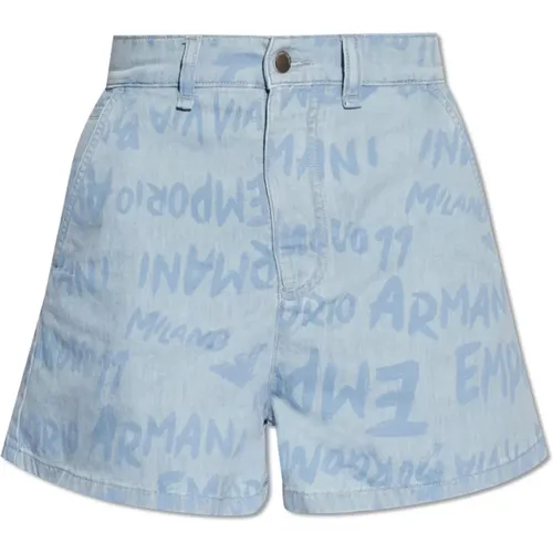 Denim shorts , Damen, Größe: W26 - Emporio Armani - Modalova