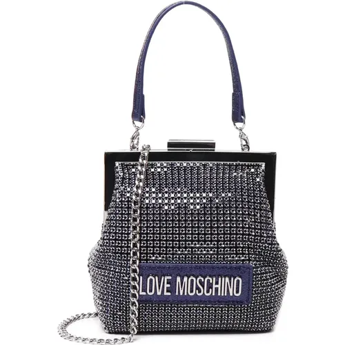 Handbags, female, , Size: ONE SIZE Retro Coin Purse Style Bag - Love Moschino - Modalova