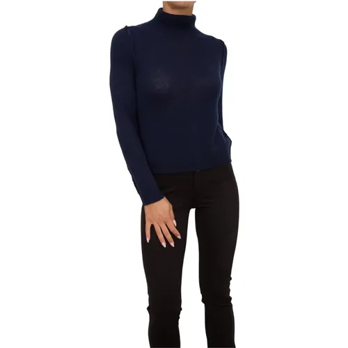 Blauer Kaschmirpullover Langarm , Damen, Größe: XS - Nenette - Modalova