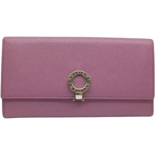 Pre-owned Wallets, female, , Size: ONE SIZE Pre-owned Leather wallets - Bvlgari Vintage - Modalova