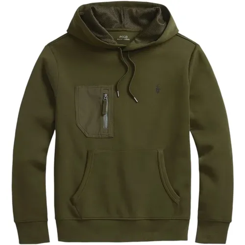 Sweatshirt 30/1 double knt cvc-lsl-sws 710953196001 dark , Herren, Größe: M - Ralph Lauren - Modalova