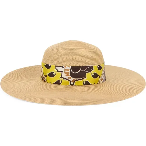 Hats, female, , Size: L Stylish Summer Wide Brim Hat - Valentino Garavani - Modalova