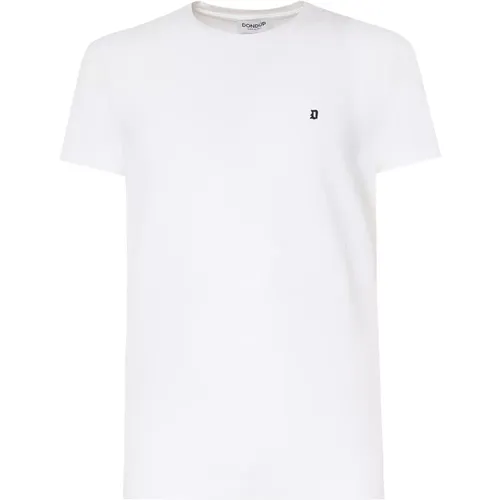 Cotton T-shirt with Logo , male, Sizes: 2XL, L, S, XL - Dondup - Modalova