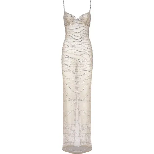 Transparent Heart Neckline Dress , female, Sizes: M - Retrofête - Modalova