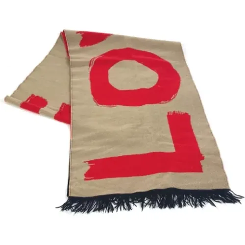 Pre-owned Scarves, female, , Size: ONE SIZE Pre-owned Wool scarves - Burberry Vintage - Modalova