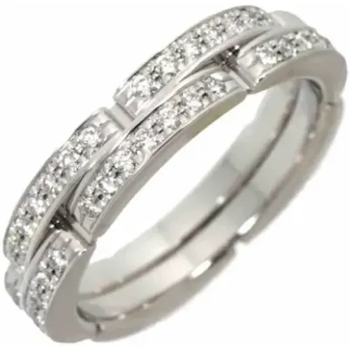 Pre-owned White Gold rings , female, Sizes: ONE SIZE - Cartier Vintage - Modalova