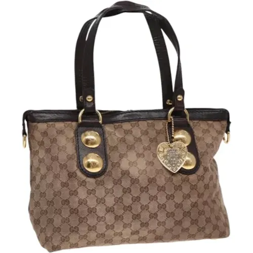 Pre-owned Tote Bags, female, , Size: ONE SIZE Pre-owned Canvas gucci-bags - Gucci Vintage - Modalova