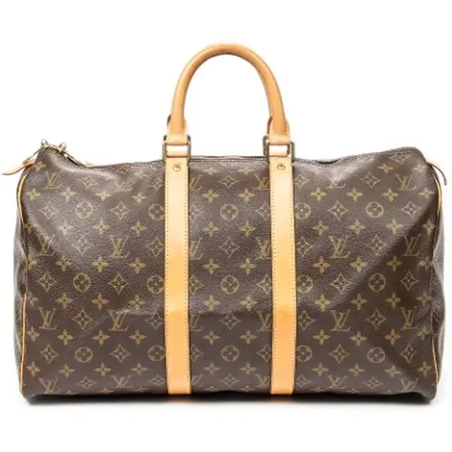 Pre-owned Weekend Bags, female, , Size: ONE SIZE Pre-owned Canvas travel-bags - Louis Vuitton Vintage - Modalova