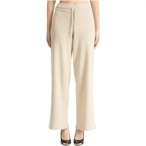 Drawstring Plain Trousers with Elastic Waist , female, Sizes: M, S - MC2 Saint Barth - Modalova