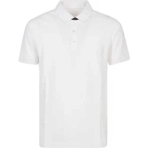 B001 Bianco Piquet Polo Shirt , Herren, Größe: XL - Fay - Modalova