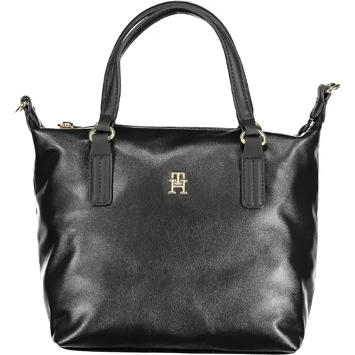 Schwarze Damenhandtasche mit Verstellbarem Riemen , Damen, Größe: ONE Size - Tommy Hilfiger - Modalova