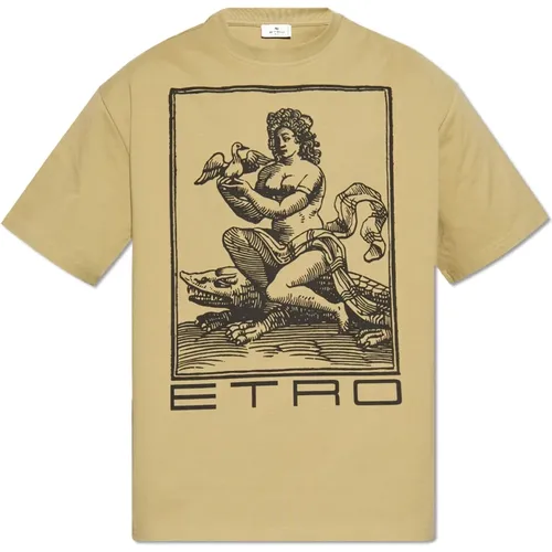 Printed T-shirt , male, Sizes: M, L, S - ETRO - Modalova