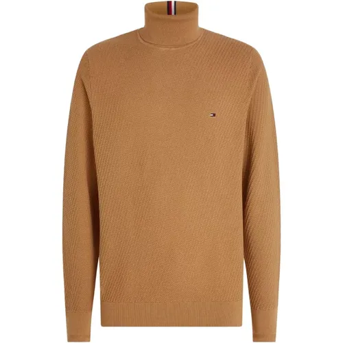 Men High Neck Cotton Turtleneck , male, Sizes: M, L - Tommy Hilfiger - Modalova