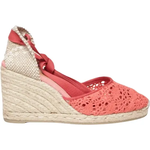 Wedges, female, , Size: 8 US Crochet Wedge Espadrilles - Castañer - Modalova