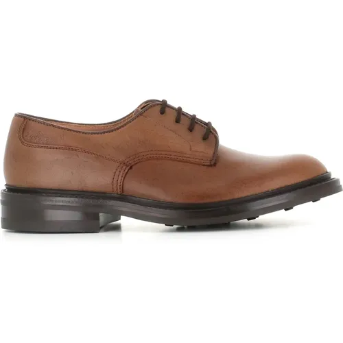 Flat Shoes Cognac Derby Crafted , male, Sizes: 7 UK, 9 UK, 8 1/2 UK, 7 1/2 UK, 10 UK, 8 UK - Tricker's - Modalova